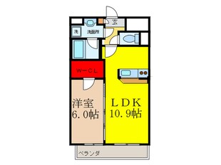 デル ス－ル ラ ロ－ザの物件間取画像